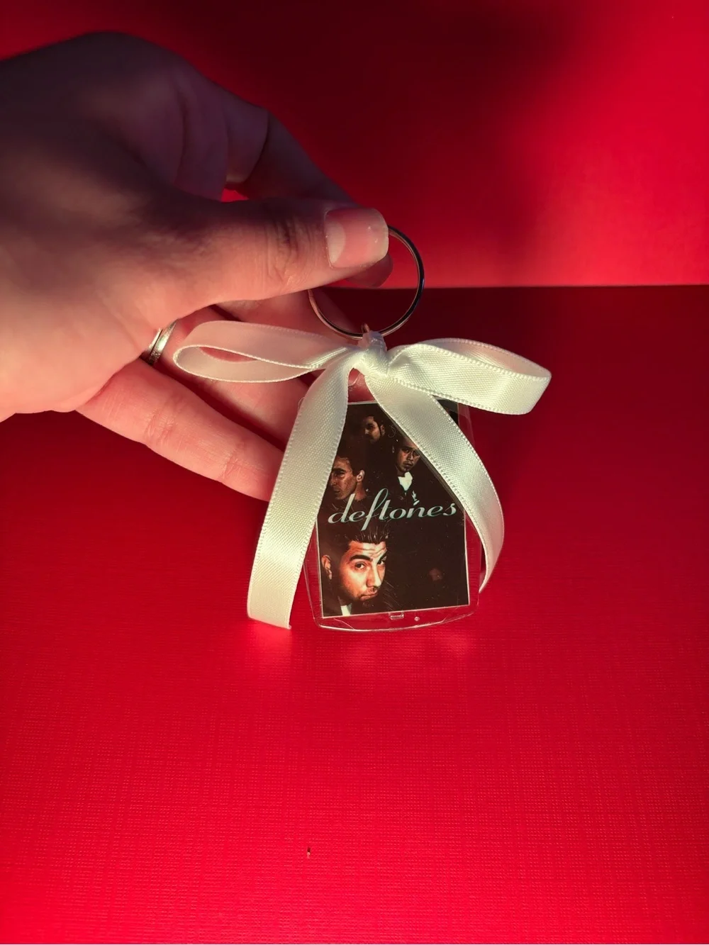 Handmade double sided keychain- Deftones